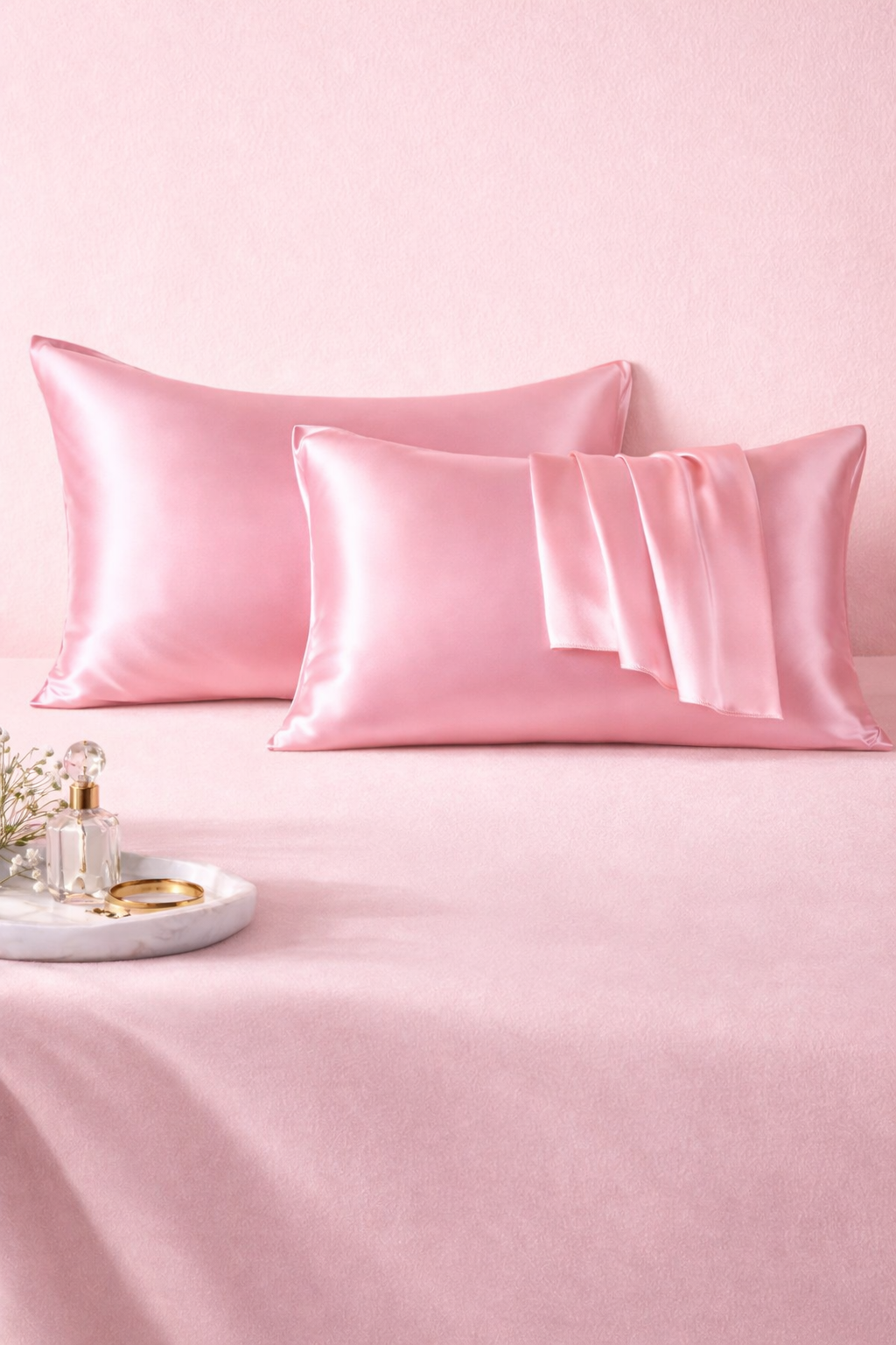 Satinée ✨ Taie d’oreiller en satin – Cheveux brillants & peau protégée (Copie)